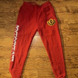 Billionaire Boys Club BBC Ice Cream Sweat Pants Joggers Red Medium
