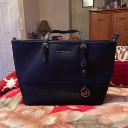 Blue And Black MK Purse