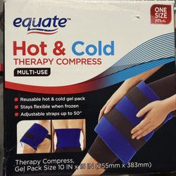 Equate Hot & Cold Therapy Compress Gel Pack – Multi-Use Adjustable Strap (Open Box)