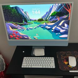 iMac 24” (2023) M3 Chip – 8GB RAM / 256GB SSD – Warranty Thru 2025 