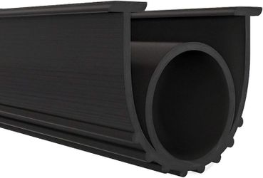 Garage Door Universal Weatherproof 5/16 Inch T Ends, 3 3/4 Inch Width (10 Ft, Black)