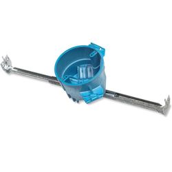 Carlon
1-Gang 4 in. 20 cu. in. Electrical PVC New Work Electrical Ceiling Box with Large Hanger Bar (B620KR-UPC)