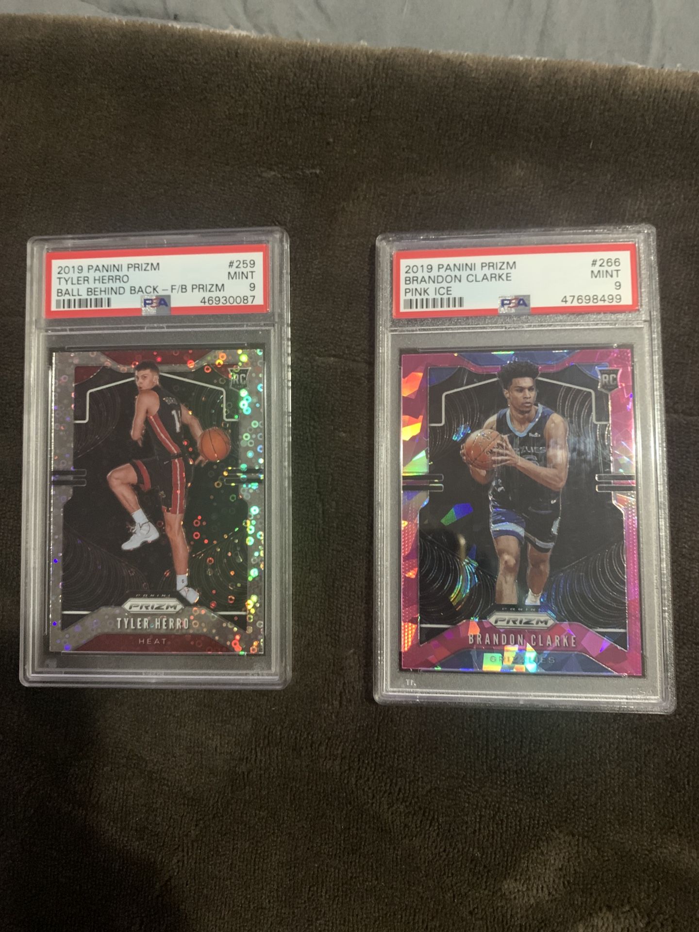 Tyler Herro and Brandon Clarke psa 9