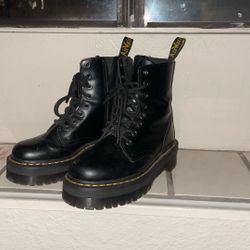 Black Platform Doc Martens Boots