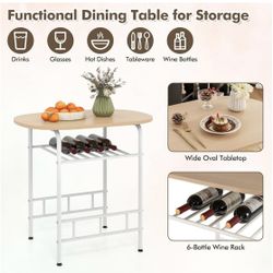 Small Bistro Table W/ Storage 