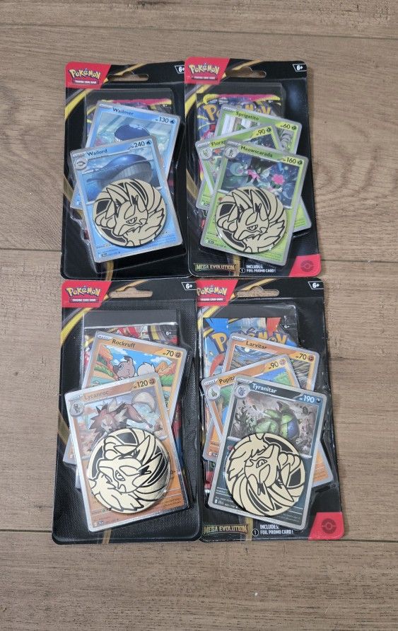 For Sale:
Brand New in Box Pokemon Trading Card Game Mega Evolution Single Pack Blister with Promos