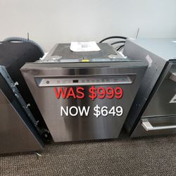 GE Energy Star Front Load Control With Stainless Steel Interior Dishwasher