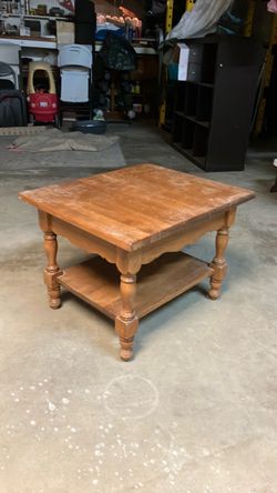 Solid wood coffee table