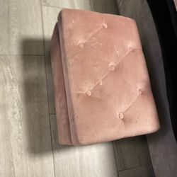 Dark Pink Ottoman 