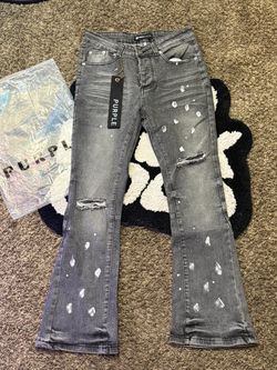 PURPLE FLARED JEANS