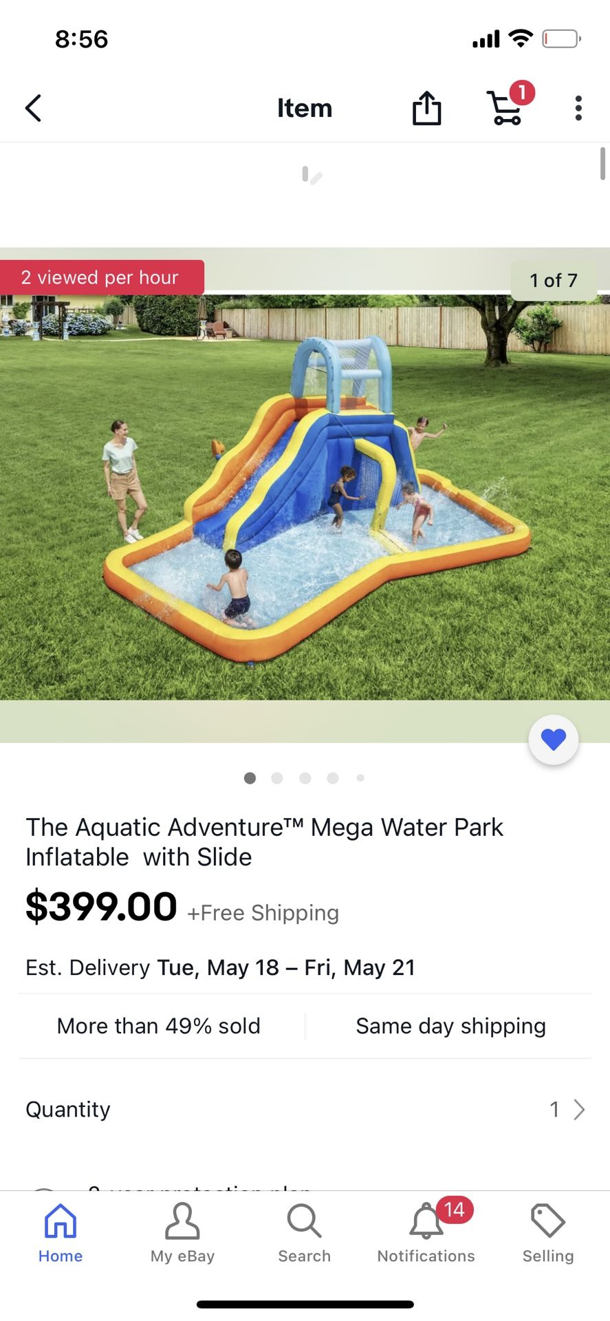 New In box 🔥 The Aquatic Adventure™ Mega Water Park is the ideal backyard play experience. This inflatable water park features a safe and sturdy wate