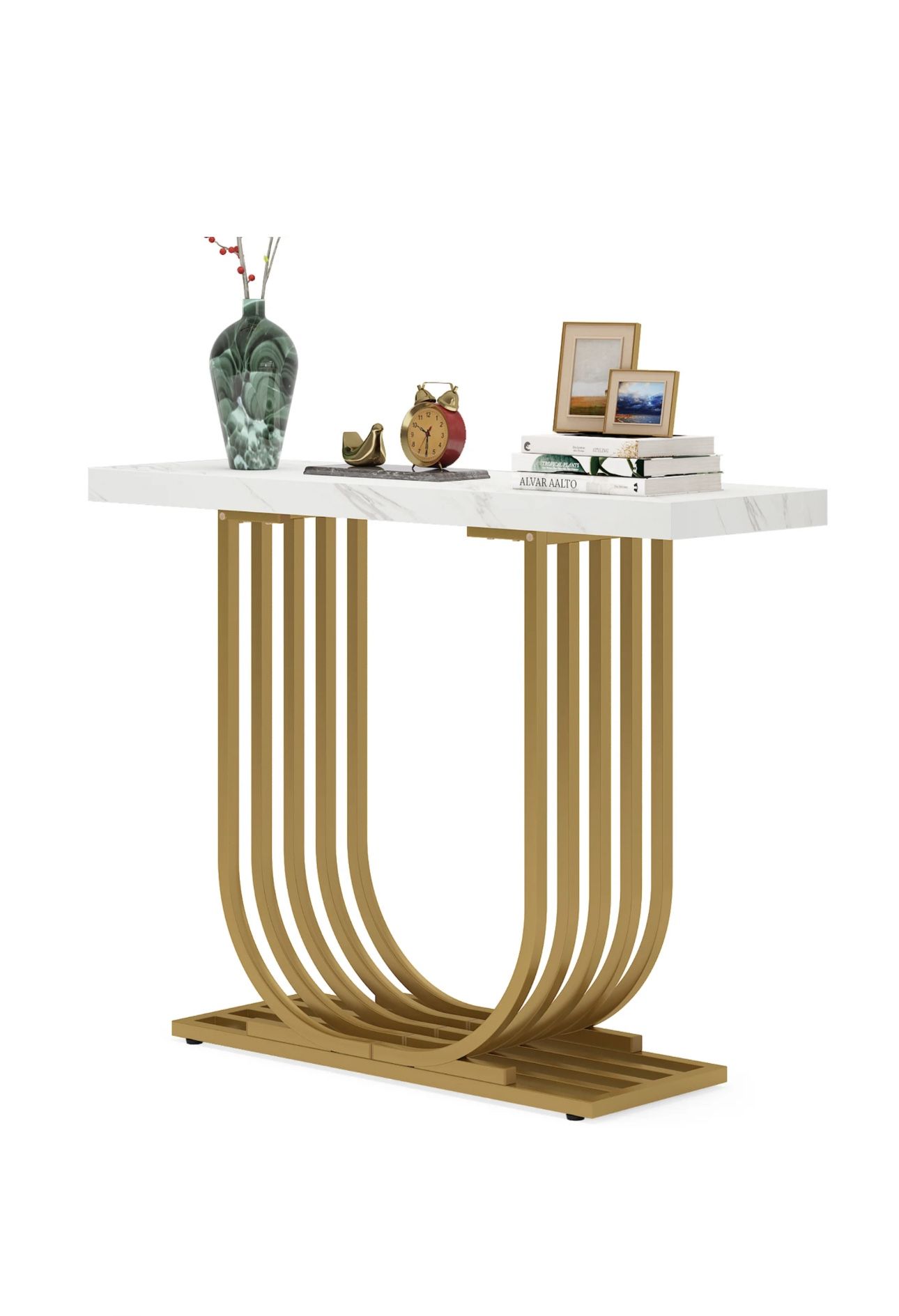 All New 39” Console Table Entryway With U Shaped Base