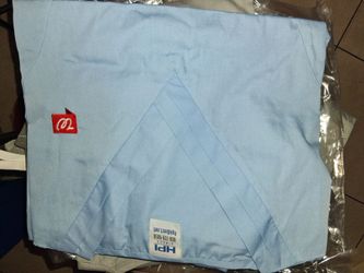 Light Blue Uniform Scrub Top and bottoms.