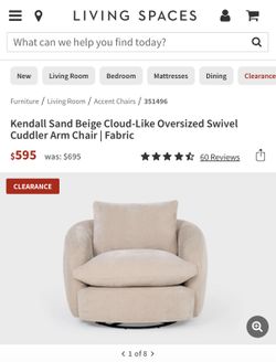 Living Spaces Kendall Sand Beige Sofas And Oversized Cuddler Chair
