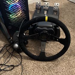 Logitech G923 Steering Wheel With Manual Shifter And Custom Wheel