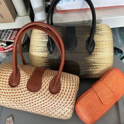 Wicker Summer Bags 