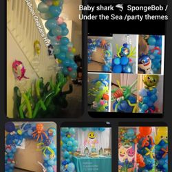 Balloon Decorations  Baby Shark 