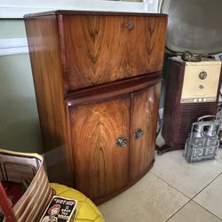 Deco  30’s Wood  Bar   Vintage  Antique 1930 