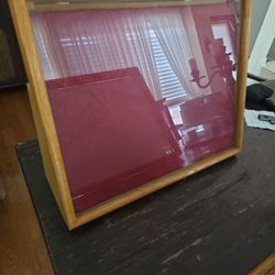 Shadow Boxes- Wood And Glass/ Lockable