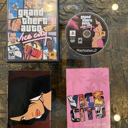 Grand Theft Auto: Vice City (Sony PlayStation 2, 2002) CIB w/ Manual + Map PS2