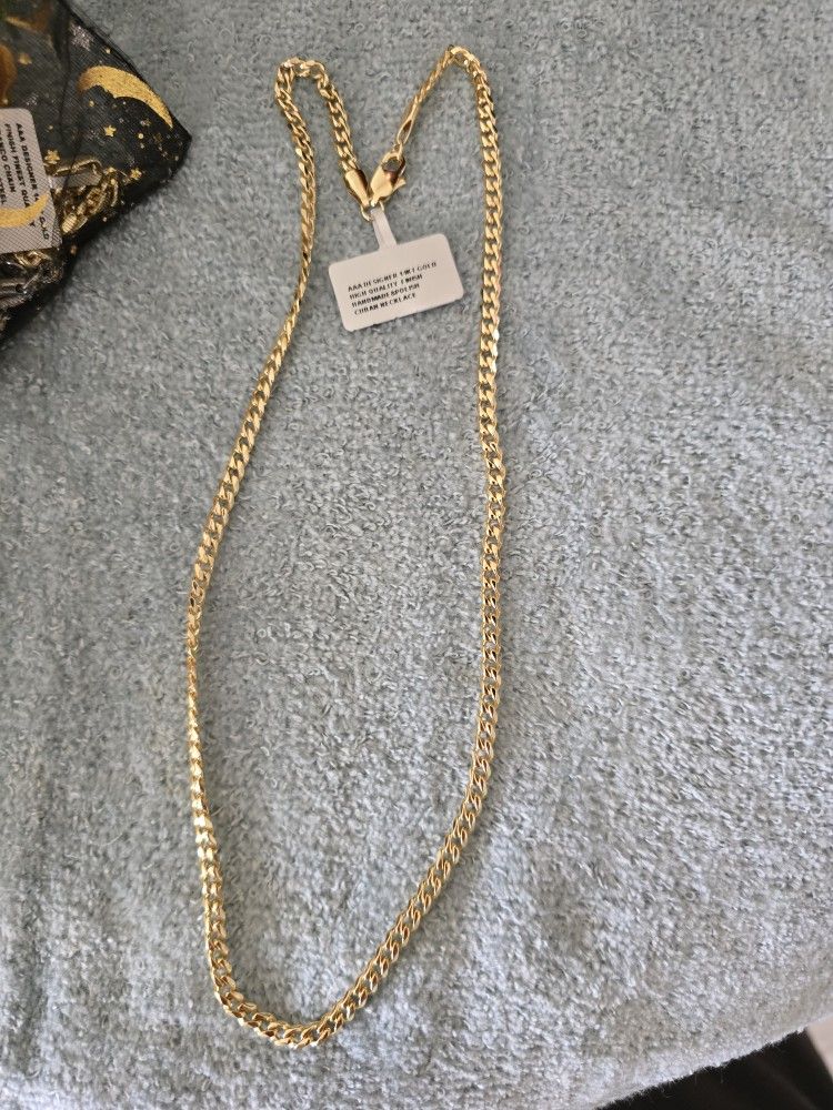 Cuban 20 Inch 4 Mm Necklace 14k