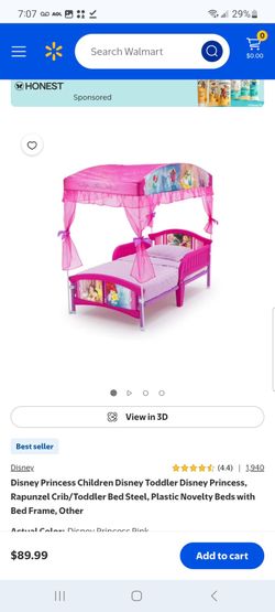 Disney Princess, Rapunzel Crib/Toddler Bed Steel $75