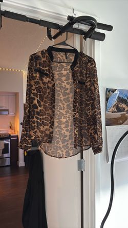 Sheer Leopard Cardigan