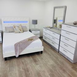 White/ Gray Dressers Set 