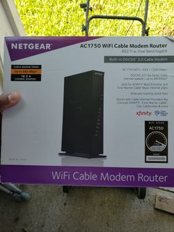 Netgear AC1750 wifi cable modem router