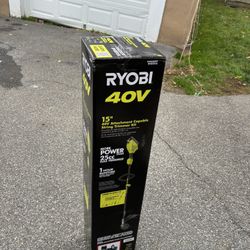 Ryobi 40 V BRAND NEW WEEDWHACKER W BATTERY AND CHARGER