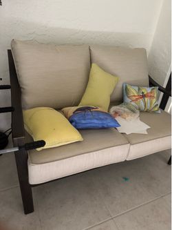 Metal patio furniture set