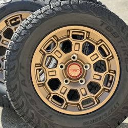 18" TRD Style 5×150 Wheels rims A/T tires Toyota Tundra Sequoia