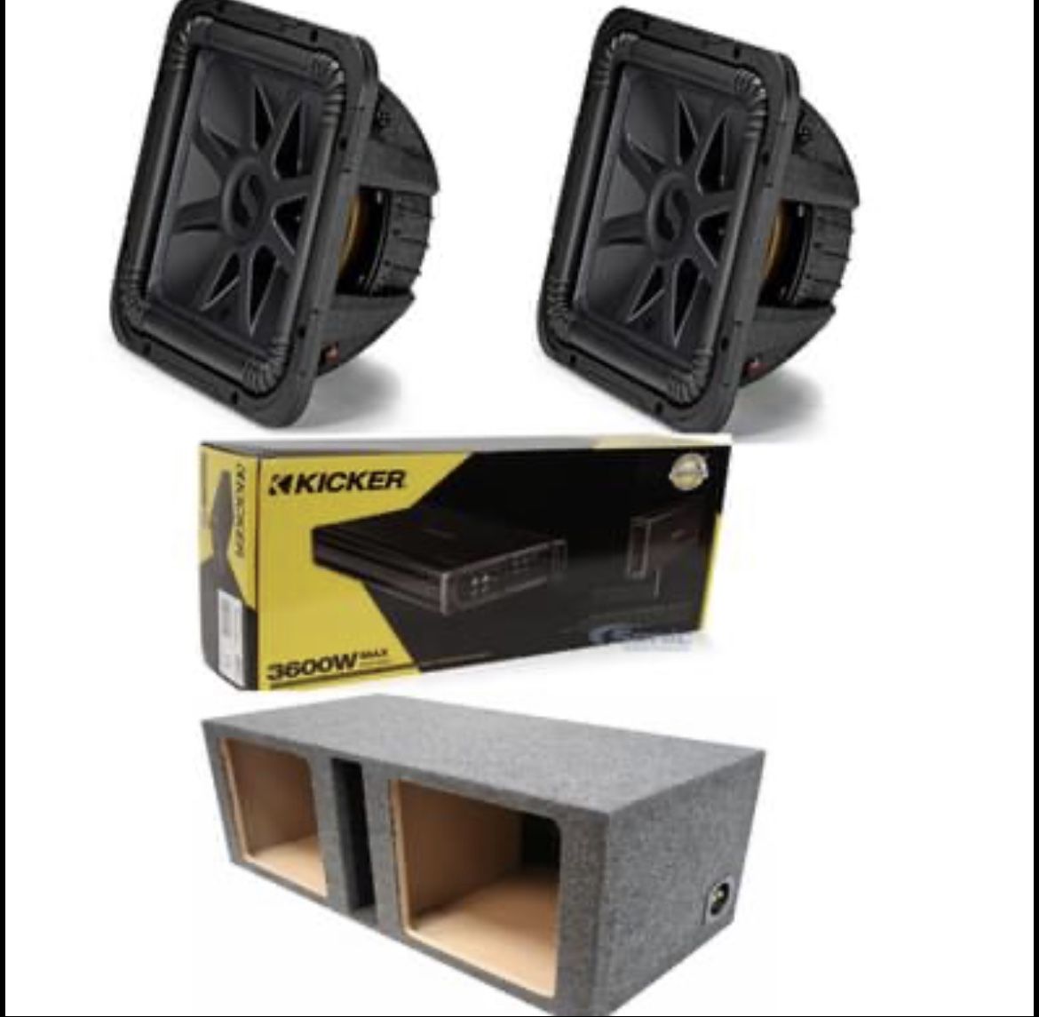 NEW FULL KICKER BASS PACKAGE DEALL