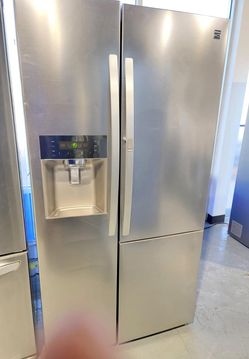 Kenmore Side By Side Stainless Steel Refrigerator Fridge
