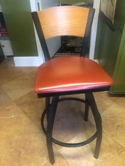 Metal/Wood Counter barstool