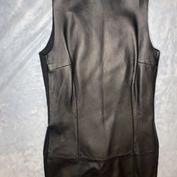 Sister brand Womens Black Leather Dress Lambskin Evening Cocktail 8 Sold?