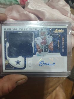 Jalen Tolbert Absolute Rookie Premiere Auto Patch Card