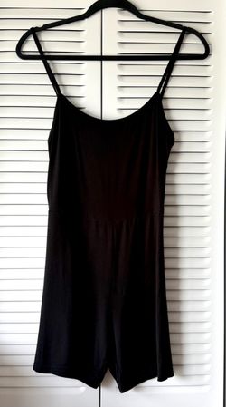Black Spaghetti Strap Romper