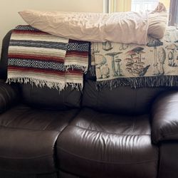 Premium Leather Love Seat Recliner