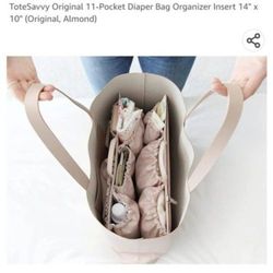Tote Savy Diaper Bag Organizer Tote Organizer