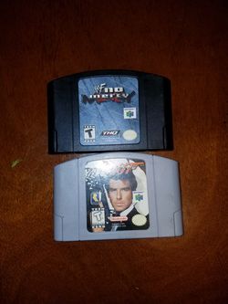 WWF No Mercy and 007 Golden Eye Nintendo 64
