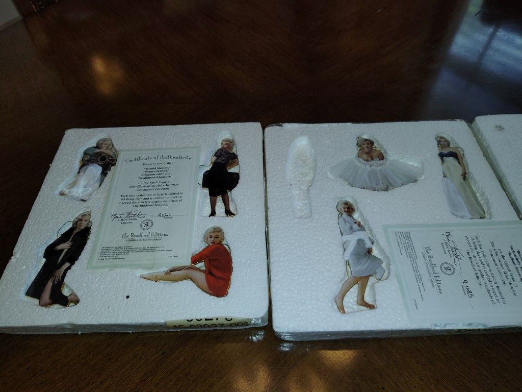 Marilyn Monroe Porcelain Ornaments