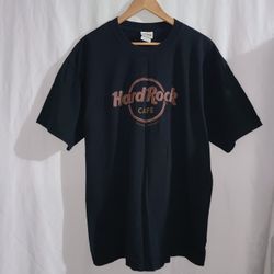 Hard Rock Cafe Raised Logo Short Sleeve Shirt 