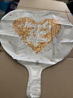 New Anagram Confetti Wedding Heart 18” Foil Balloon!