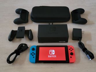 Nintendo Switch 1 Version 2 With Accessories & Case $169