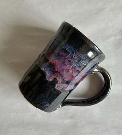 Vintage 10-oz Bruning Pottery Drip Glaze Mug