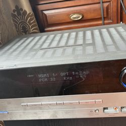 Onkyo 6 speaker surround system, cassette deck, CD player and receiver