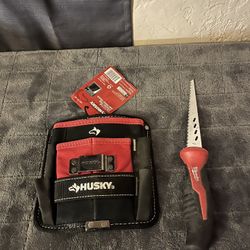 Husky Pouch And Drywall Saw