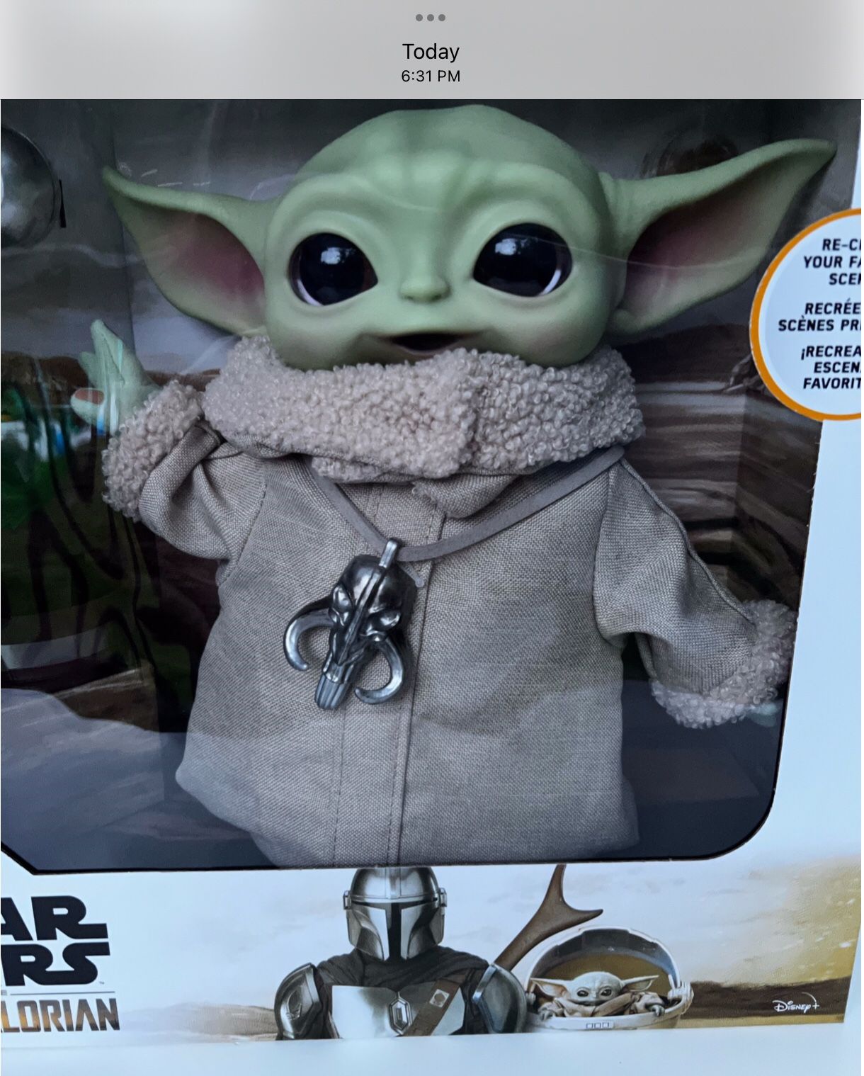 Star Wars MANDALORIAN Plush 11” The Child Baby Yoda 3+