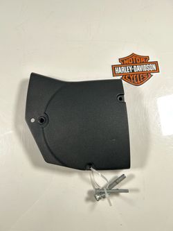 04-22 Harley XL Sportster Wrinkle Black Sprocket Belt Cover Guard OEM 34910-04.BEST OFFER WELCOME . SM9KNT0220